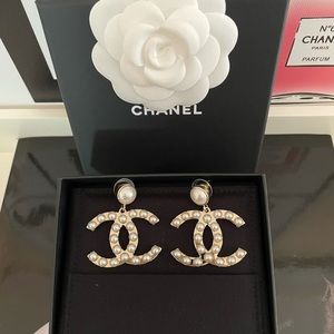 โจChanel Earrings 21S XL Gold Pearl Largeโจ
